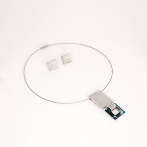 Hammered Silver Tone Matching Set of Earring and Necklace with Pendant